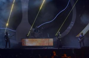 The Arctic Monkeys perform at the BRIT Awards, celebrating British pop music, at the O2 Arena in London